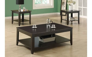 TABLE SET - 3PCS SET - ESPRESSO I7985 I7985 MONARCH SPECIALTIES