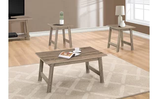 TABLE SET - 3PCS SET / DARK TAUPE I7931P I7931P MONARCH SPECIALTIES