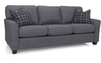 2A1 - Sofa set has a semi-attached back and box seat, with two arm styles to choose from.  A very transitional sofa that can easily fit into a modern lifestyle. Made by a Canadian manufacturer.