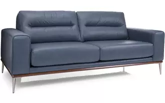 3030 - Modern wood trim base frame with standard or soft foam options, and a semi-attached back. With a cone leg that may be purchased in pewter, black, or brass for a more contemporary style, this frame features a mid-century design.  This sleek, wide-arm, incredibly comfy, and attractive sofa will not let you down.