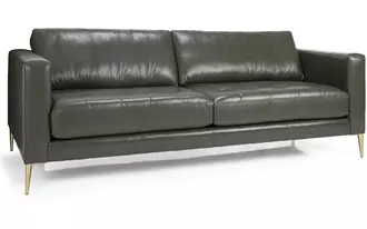 3795 - This sofa set with its casual and chic styling creates an inviting focal point in any living space. Low-profile silhouettes complemented by soft button details give an added sense of sophistication. Choose from metal or wood cone legs to create the look you desire.