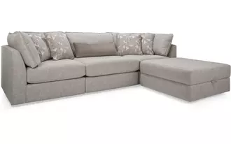 2558 - This modular sectional offers endless versatility with a clean, contemporary look. Generous cushions and wide arms provide comfort and support, while the modular design allows you to configure pieces to fit your space perfectly.