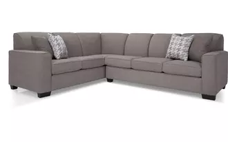 2705 - Sectional is an affordable option with a clean, versatile look.  Also comes as a Sofa, Loveseat, Chair or as a Sofa Bed. Many ways to customize this sofa set to suit your personal home’s needs. Also available in leather.