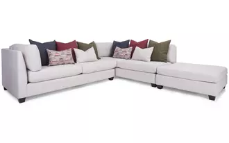 2875 - Relaxed luxury on a grand scale. This sectional offers premium high resiliency super soft foam and oversized throw pillows for enveloping comfort. We include an invisible stitch for a casual, unstudied look. All modular components are available individually for custom configuration.