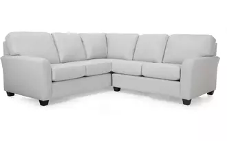 3A1 - Multi-functional transitional frame, offering a wide range of options to meet your home’s needs.  The 2A sectional has a semi-attached back with a box seat.  Our sectional also offers the option of a comfortable queen sofa bed.