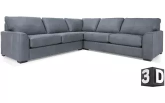 3786 - This beautiful sofa set with Semi-attached back and box seating comes with power reclining options. A great addition for any family room. Power available with 5V USB controller.  Proudly Canadian made.