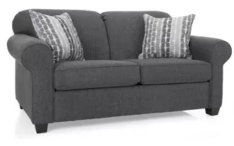 2455 - Transitional rolled arm sofa with tight back. Available as a double or queen sofa bed.   Proudly made in Canada.