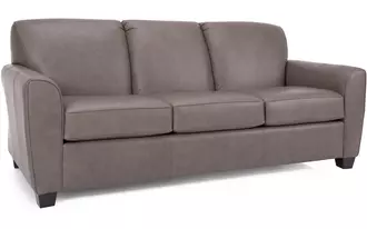 3404 - Tight back sofa with curved arms is great for small spaces as it is available in a 77” Condo size. Also offered a double or queen sofa bed.  Canadian made quality.