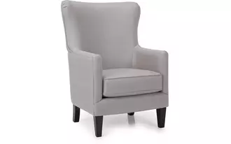 2379 - Chair lends itself to a variety of lifestyles due to its timeless design. Its high back with slight wing gives this chair an elegance, but the simplicity of the arm and self-welt allows it to also work well in a transitional lifestyle.
