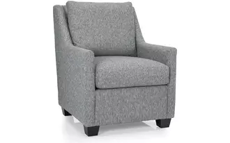 2626 - This chair is a perfect fit for smaller or busy living spaces.  Narrow sloped arms are complemented by loose back and box seat with double stitching.
