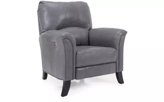 3450 - Recliner chair available in both power and manual. Experience super Canadian made comfort with this chair’s semi attached pillow back and high curved arm rests.