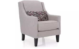 7606 - You could call this chair a work horse. It is multi-versatile and uber comfortable with its high back and lumbar support pillow. Its 7” legs create visual space and its simple clean lines makes it perfect for any lifestyle.  Available in fabric or leather.