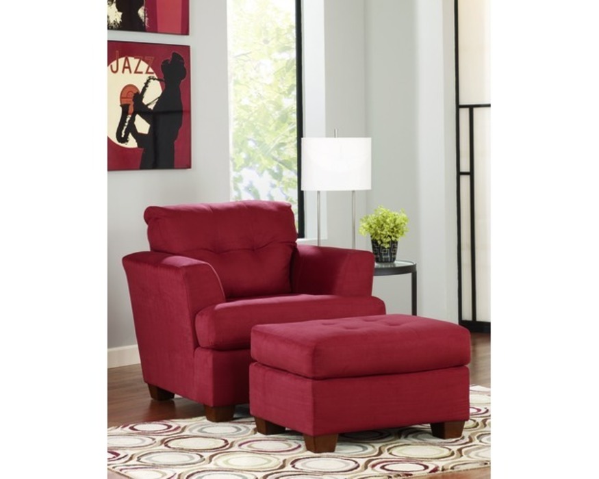 ashley furniture red chair