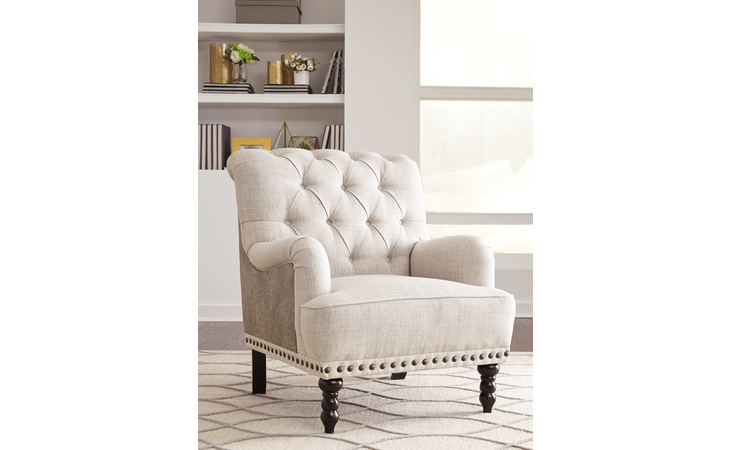 A3000053 Tartonelle - Ivory/Taupe ACCENT CHAIR/TARTONELLE
