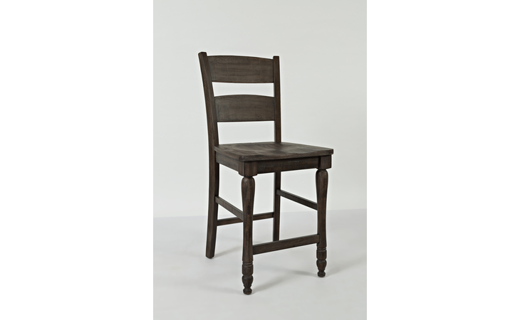 1700-BS401KD MADISON COUNTY COLLECTION LADDERBACK COUNTER STOOL (2/CTN) MADISON COUNTY COLLECTION