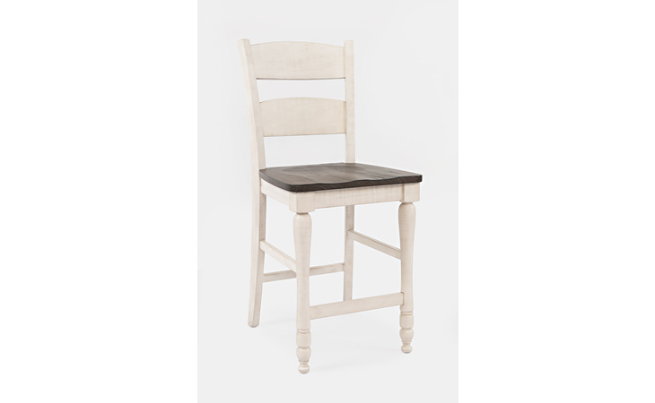1706-BS401KD MADISON COUNTY COLLECTION LADDERBACK COUNTER STOOL (2/CTN) MADISON COUNTY COLLECTION