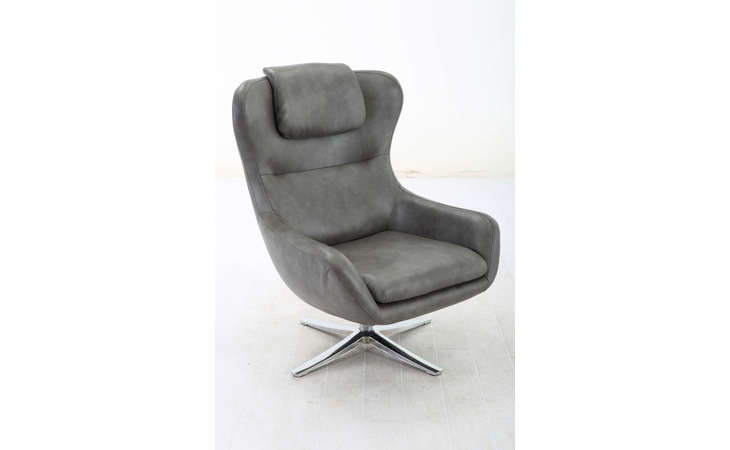 US-185703(LGS02  SWIVEL EURO CHAIR W CHROMED BASE AVAILABLE IN 3 COLOURS