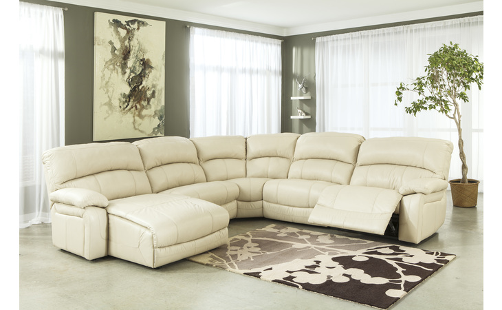 off white leather sectional with recliner