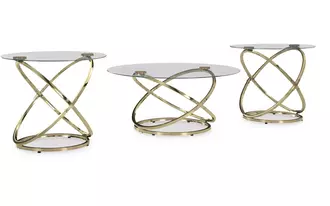 occasional table set (3/cn) crimonti in champagne by ashley