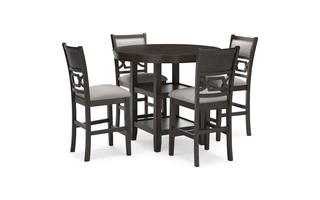 DRM COUNTER TABLE SET (5/CN) Langwest BrownD422223 ASHLEY