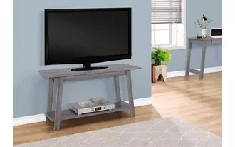 tv stand - 42 l - grey  in  by monarch specialties
