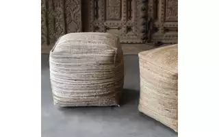 SHIRO POUF, BEIGE 23958 23958 UTTERMOST FURNITURE