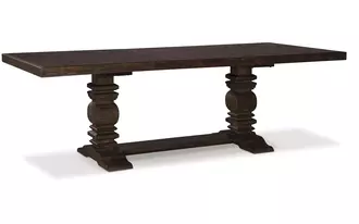 rect drm extension table top hillcott in dark brown by ashley