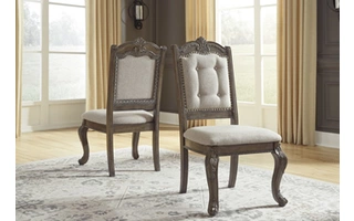 D803-01 Charmond DINING UPH SIDE CHAIR (2/CN)