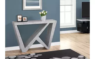 accent table - 48 l - cement-look hall console  in  by monarch specialties