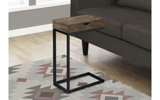 ACCENT TABLE - BROWN RECLAIMED WOOD-LOOK / BLACK / DRAWER I3406 I3406 MONARCH SPECIALTIES