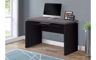 computer desk - 48 l - black - grey top