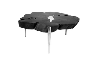 AKIS COFFEE TABLE  - BLACK BLACK W/ALUM FILL AGL-4255 XL 101597 101597 XCELLA