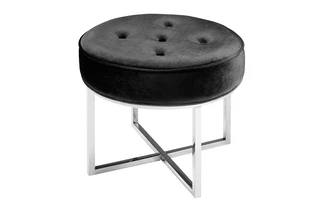 SHIFEN OTTOMAN GSS-OT-7828 BLACK VELVET 101852 101852 XCELLA