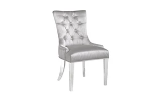 KIMBERLY CHAIR GY-DC-7900SS STEEL LEG SILVER SATIN FABR 101730 101730 XCELLA