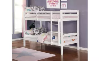 bunk bed headboard & footboard, white  in  by lifestyle