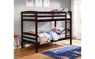 bunk bed headboard & footboard, espresso - trundle not included  in  by lifestyle