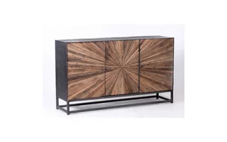 RECLAIMED 3 DOOR ACCENT CABINET ASTRAL PLAINS COLLECTION ASTRAL PLAINS COLLECTION 1928-59 JOFRAN