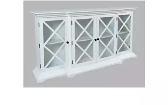 four door 70" breakfront cabinet carrington collection