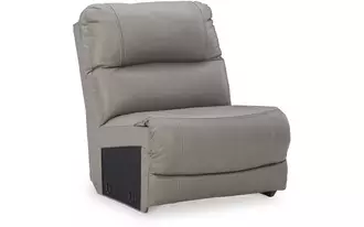Ashley dunleith armless chair in gray