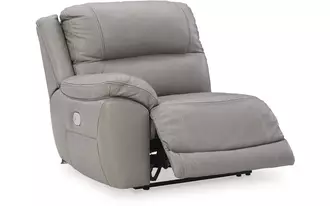 Ashley dunleith laf zero wall power recliner in gray