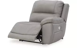 Ashley dunleith raf zero wall power recliner in gray