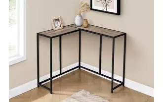 accent table - 36 l - dark taupe - black corner console  in  by monarch specialties