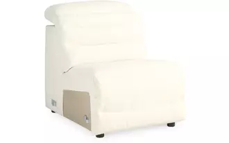 Ashley next-gen gaucho armless chair with headrest in chalk