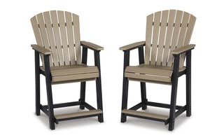 BARSTOOL (2/CN) Fairen Trail Black/DriftwoodP211-124 ASHLEY FURNITURE