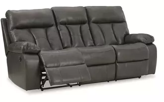 rec sofa w/drop down table willamen in quarry by ashley