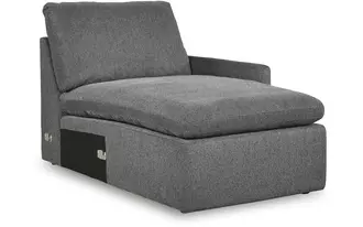 Ashley hartsdale raf corner chaise in granite