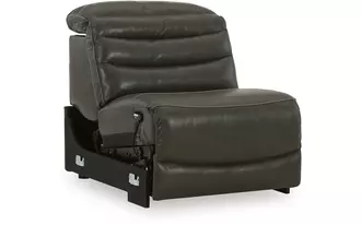 Ashley  pwr armless rec w/adj headrest in 