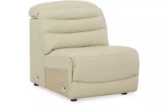 Ashley center line armless chair in cream