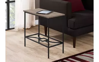 accent table - 22 h - dark taupe - black metal