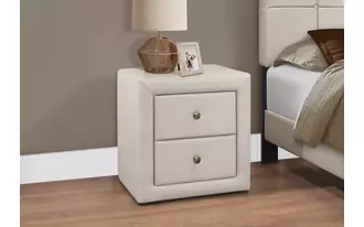 nightstand - 21 h - beige linen  